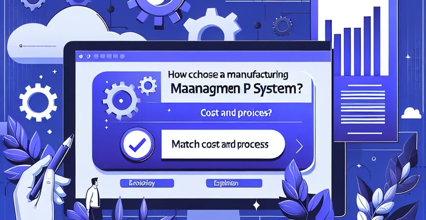 生产管理 ERP 系统怎么选？价格与流程匹配度